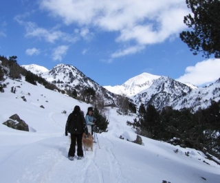  Exploración de la montaña en raquetas de nieve 